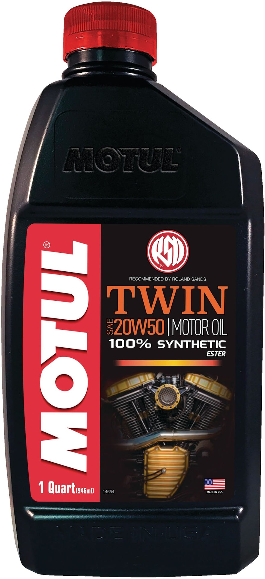 Twin Synthetic Motorcycle Motor Oil 20W50, 946-mL T2N9 - product image 1