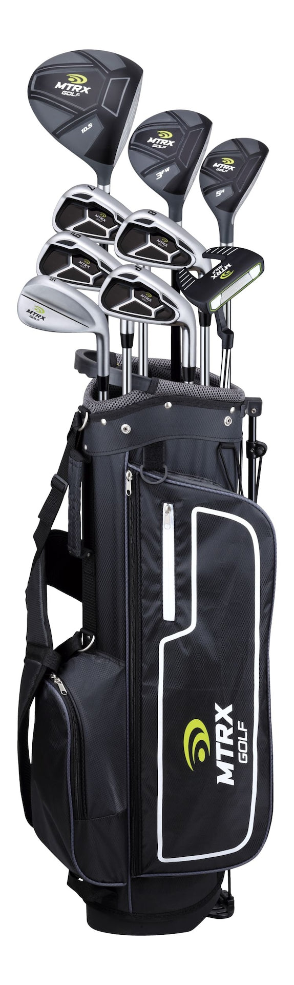 Men's Complete Golf Club Set with Golf Stand Bag, Black U2V1 - product image 1