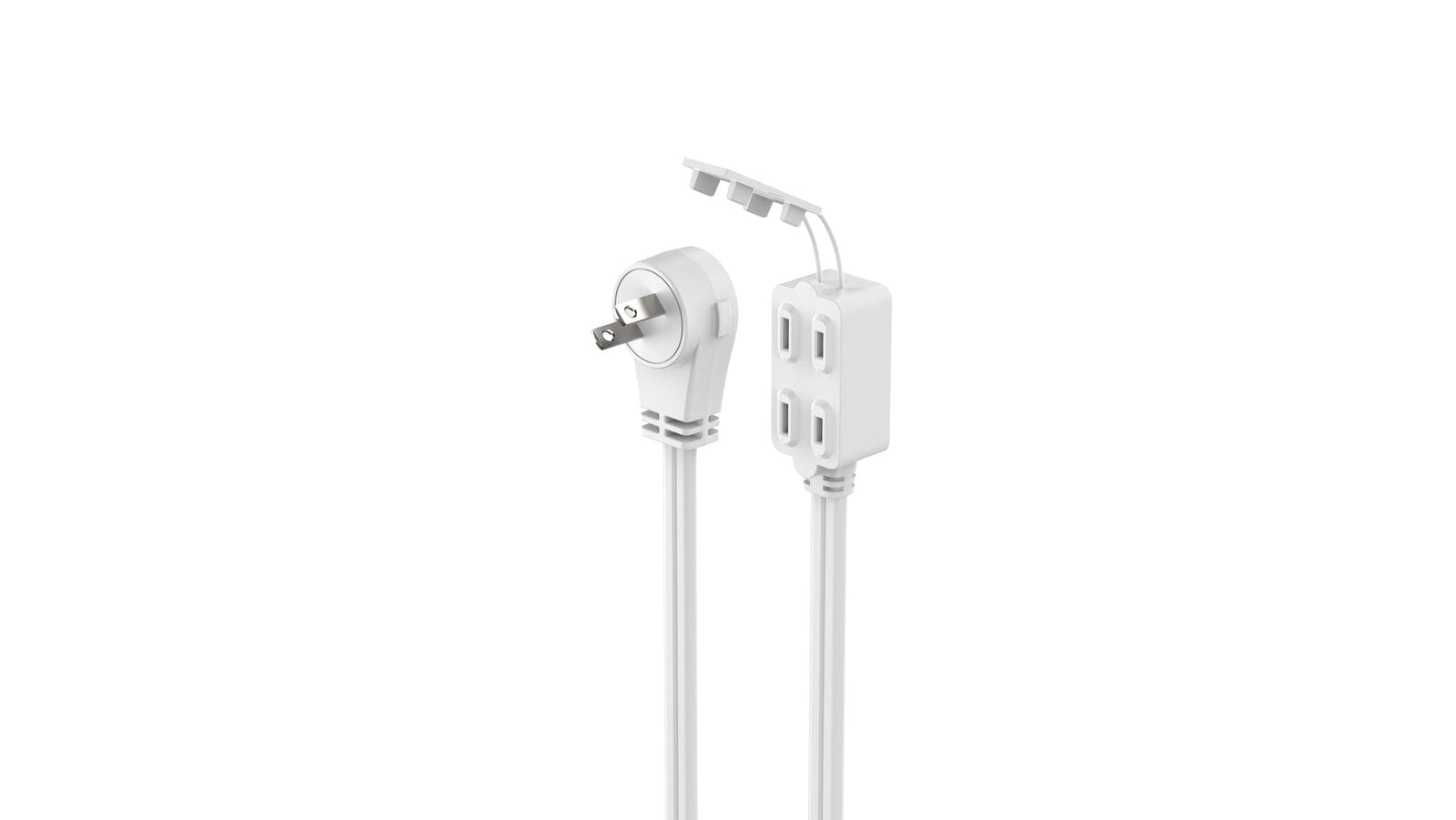 14-ft 9-in 16/2 Indoor Extension Cord, Light-Duty, 3 Outlets, White H2B5 - product image 2