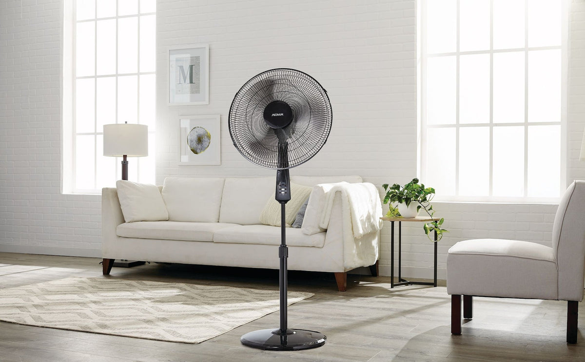 Oscillating Pedestal/Stand Fan with Remote Control, 3-Speed, Black, 18-in D6N9 - product image 8