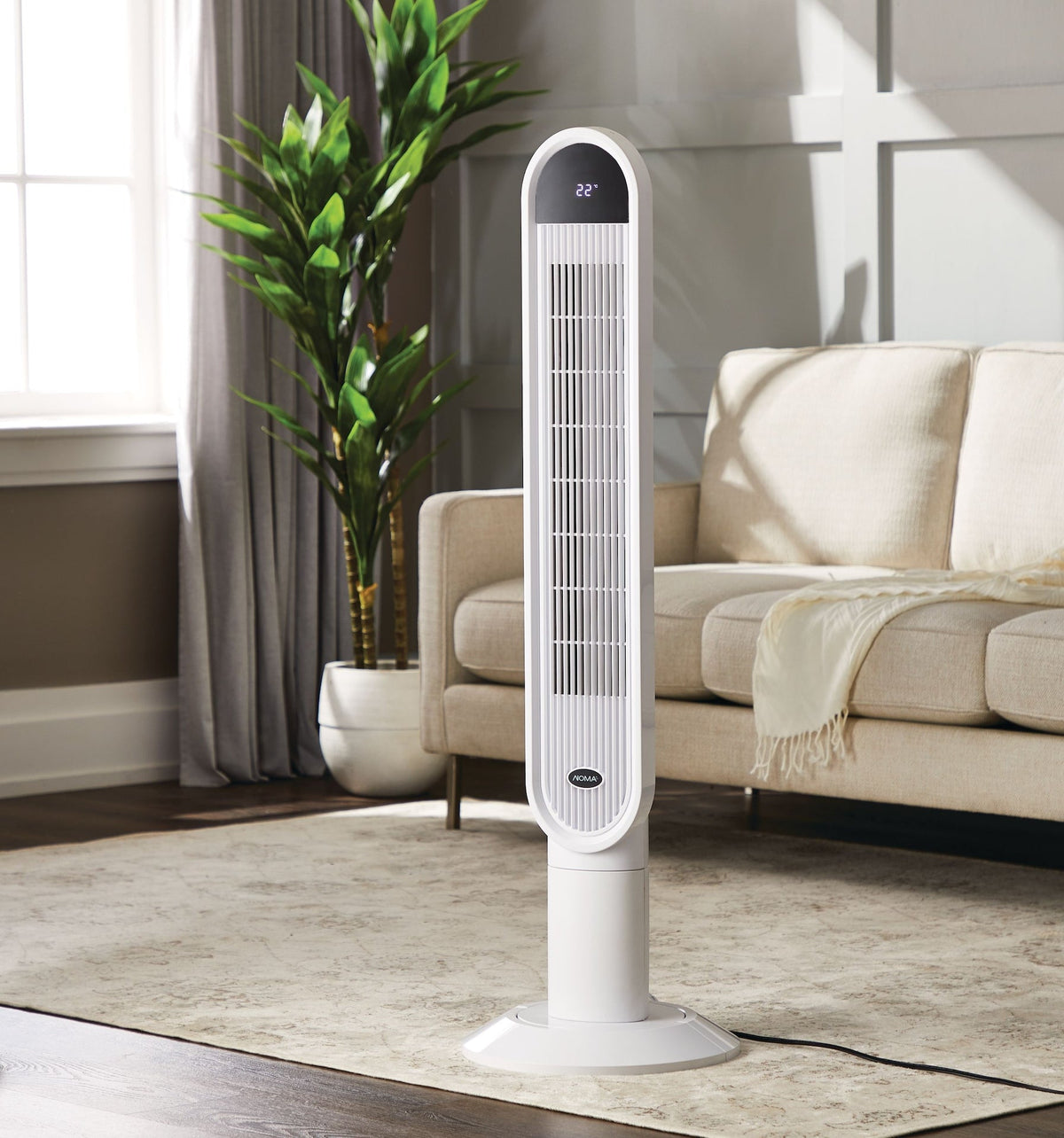 Oscillating Tower Fan, Remote Control, 3-Speed, White, 45-in T3G1 - product image 7
