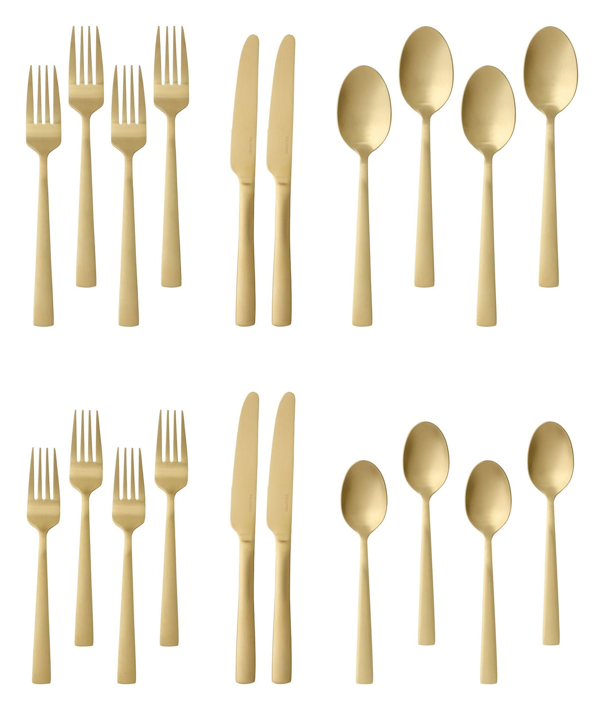 Summerside Champagne Matte Stainless Steel Flatware Set, Serves 4, 20-pc S7C0 - product image 3