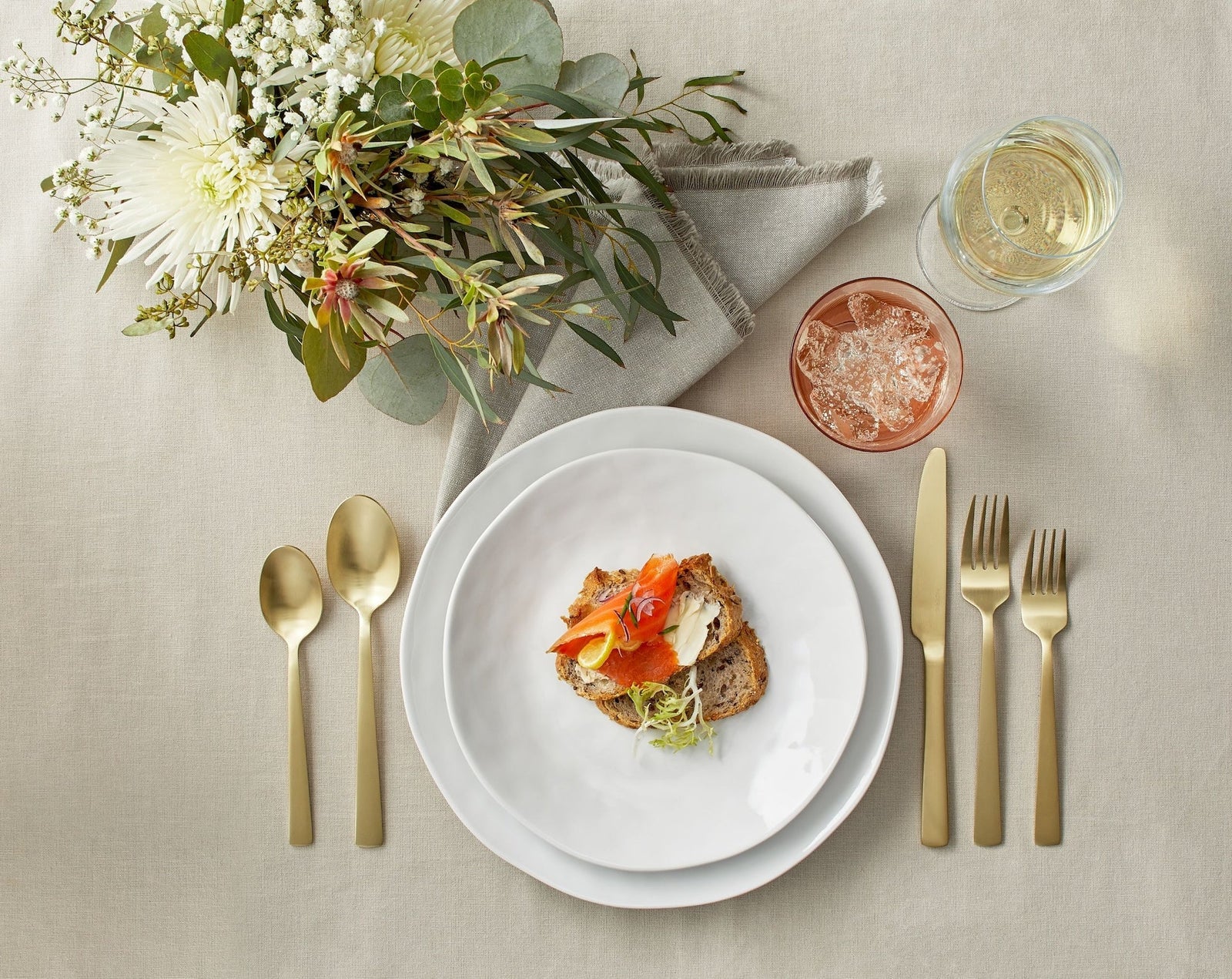 Summerside Champagne Matte Stainless Steel Flatware Set, Serves 4, 20-pc S7C0 - product image 6