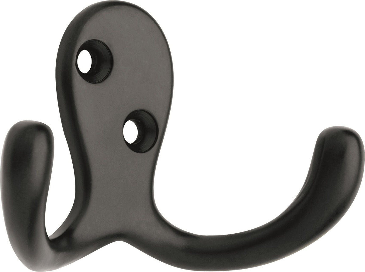 Stainless Steel Single Double Prong Robe Hooks, Assorted Colours, 4-pk D5X4 - product image 1