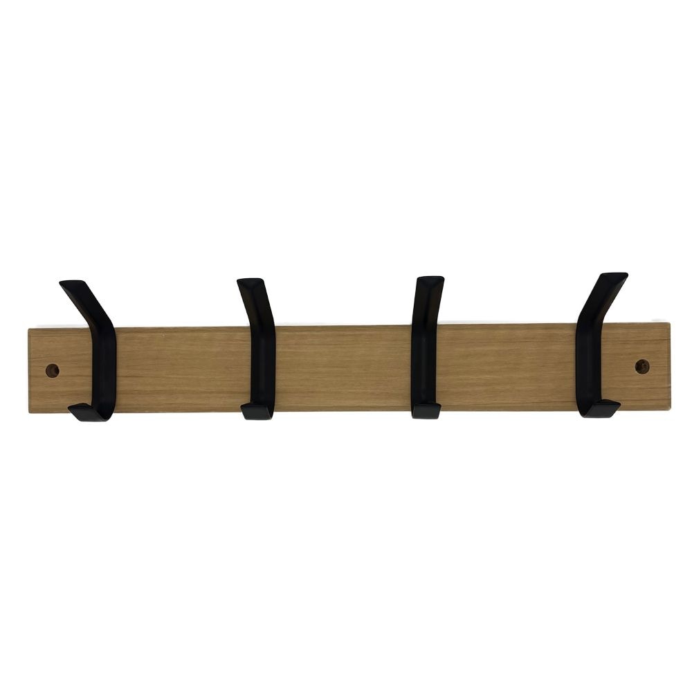 Double 4 Hook on Board, 18", Black Q1C5 - product image 1