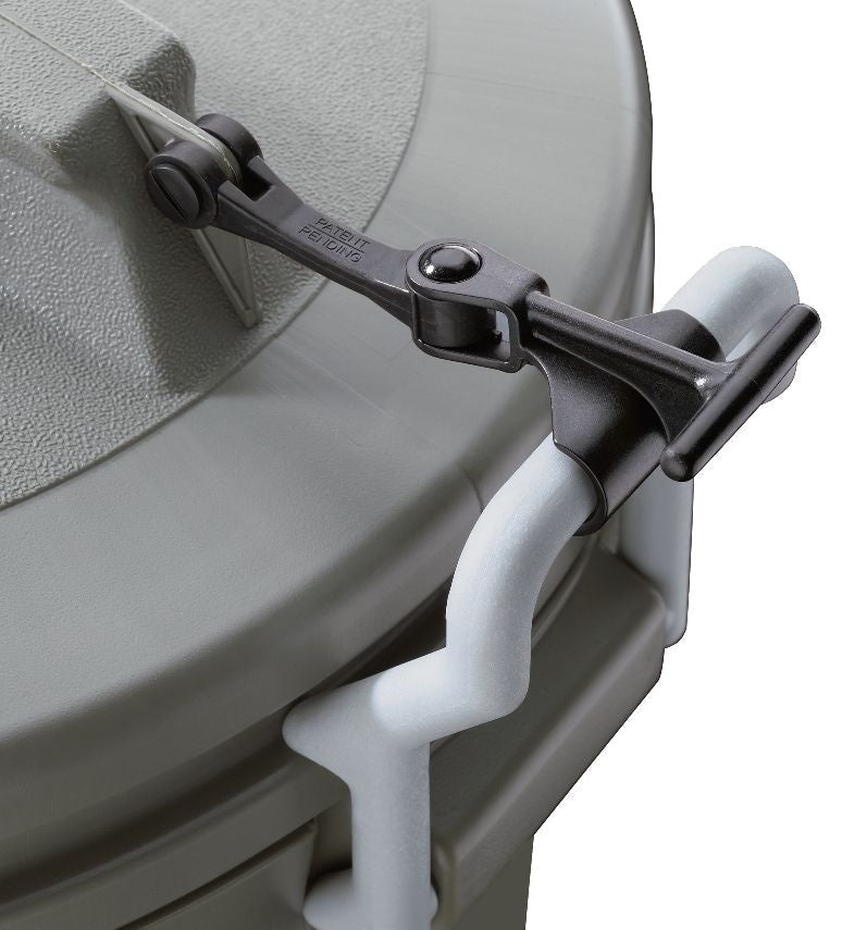 Plastic Circular Animal Stopper Garbage Can, Grey, 121-L M7X9 - product image 4