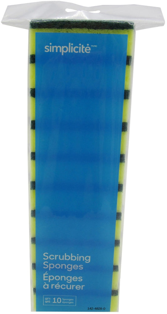 Heavy-Duty Scrub Sponge & Pad, 10-pk R6L5 - product image 1