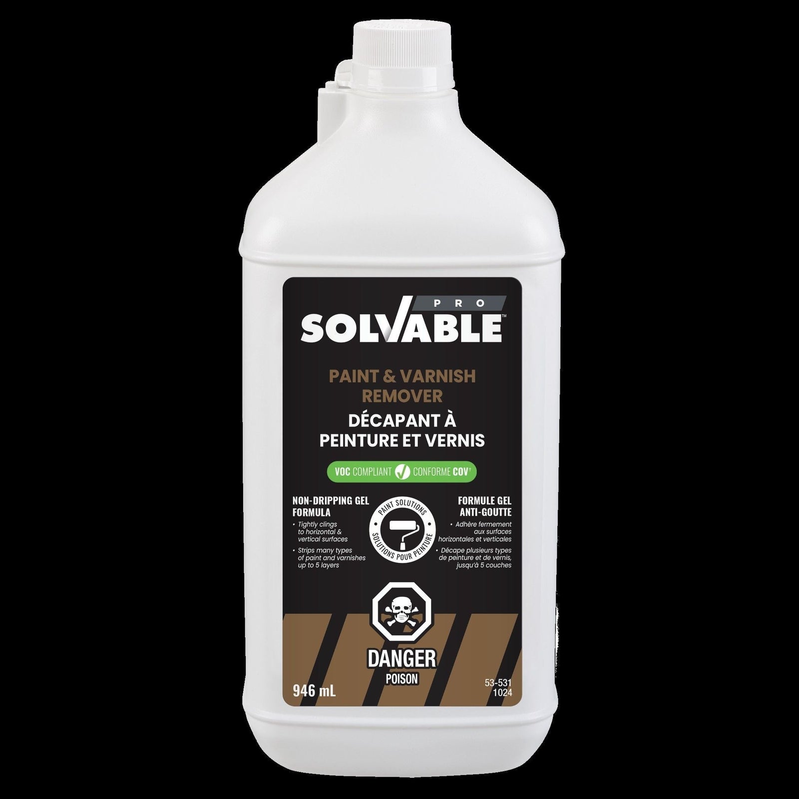 Professional Contractor Strength Heavy Duty Multi-Surface Paint & Varnish Remover, Assorted Sizes K5R8 - product image 1