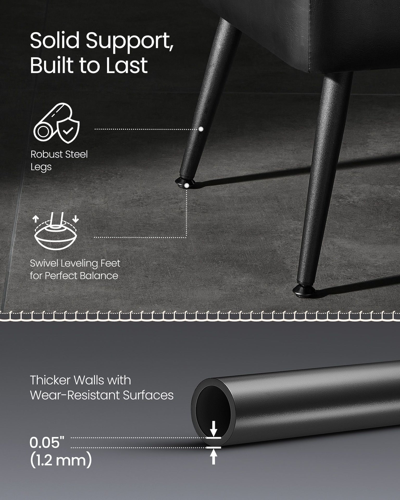 Home Mid-Century Ink Black Ottoman Storage Bench I9H0 - product image 7