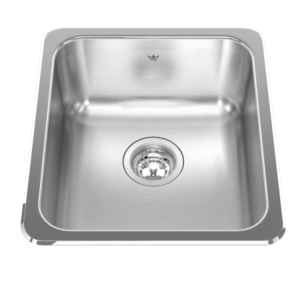 Steel Queen Drop In Single Stainless Steel Sink, 16.13x18.13-in Z0X6 - product image 1