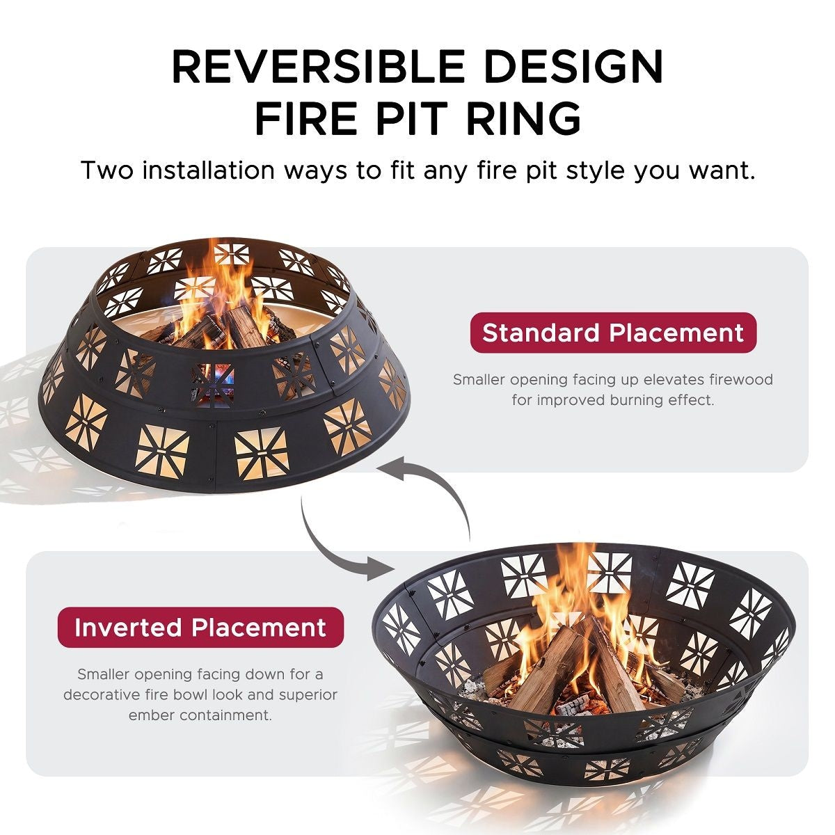 Shelton Fire Ring, Black G0Y5 - product image 4