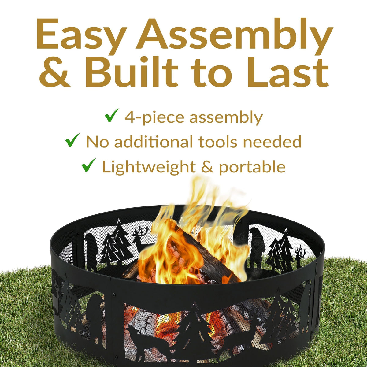 Decor Forest Wilderness Fire Ring, 36-in Y5A8 - product image 8