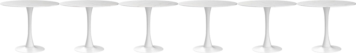 Me Home Leo Faux Marble Dining Table Tulip Base M8X3 - product image 2
