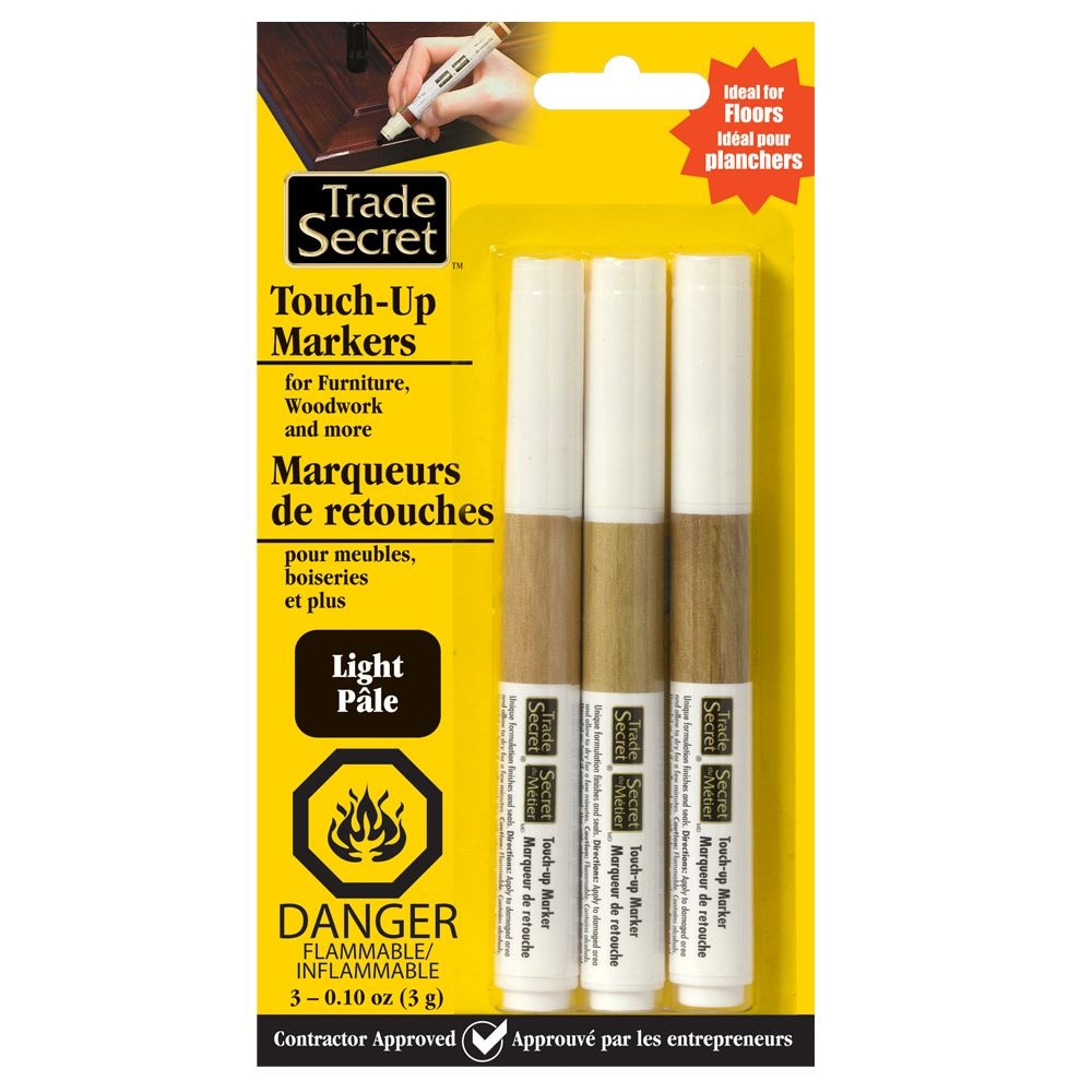Light Touch Up Markers for Wood, Light Brown, 3-pk V9D5 - product image 1