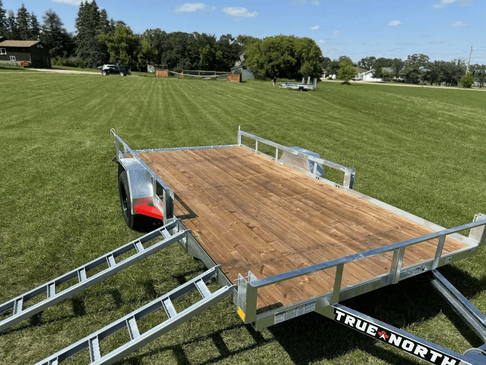 83-in x 14-ft Utility Trailer with Gate & Side ATV Ramps, Galvanized U5E9 - product image 6