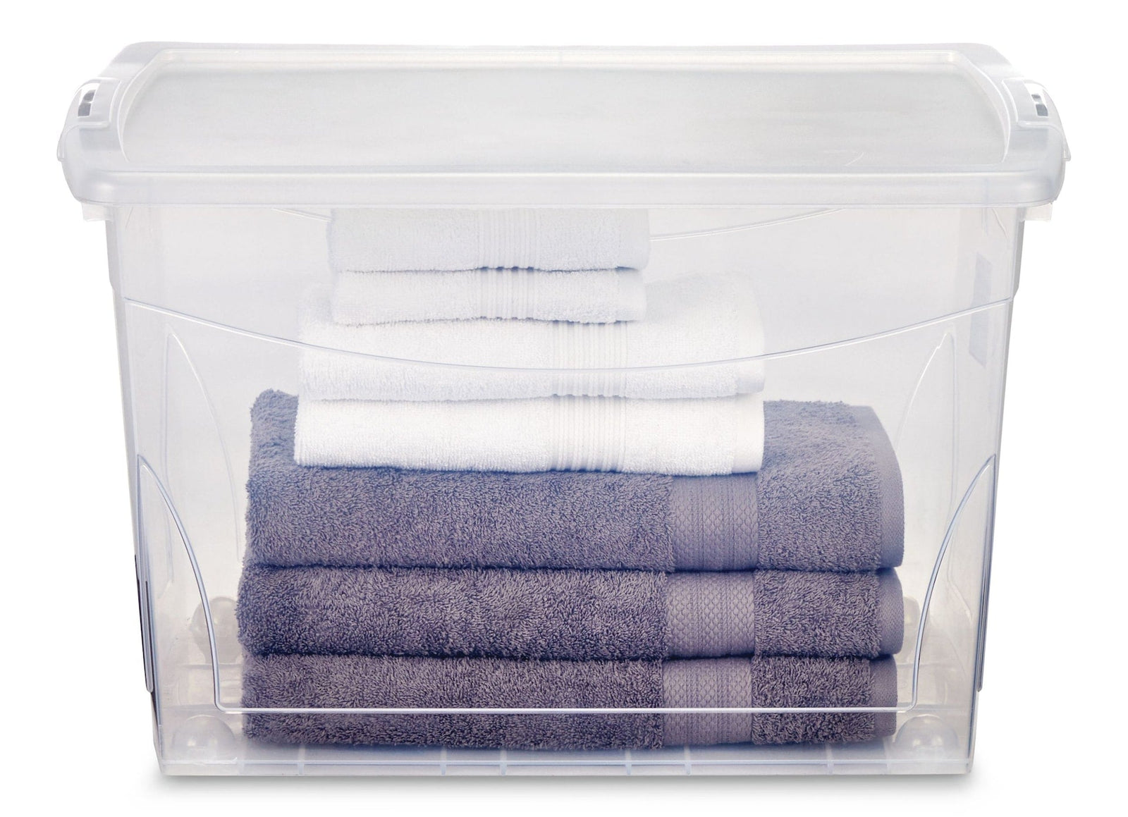 type A Clarity Transparent Storage Box with Lid, 60-L H4T6 - product image 1