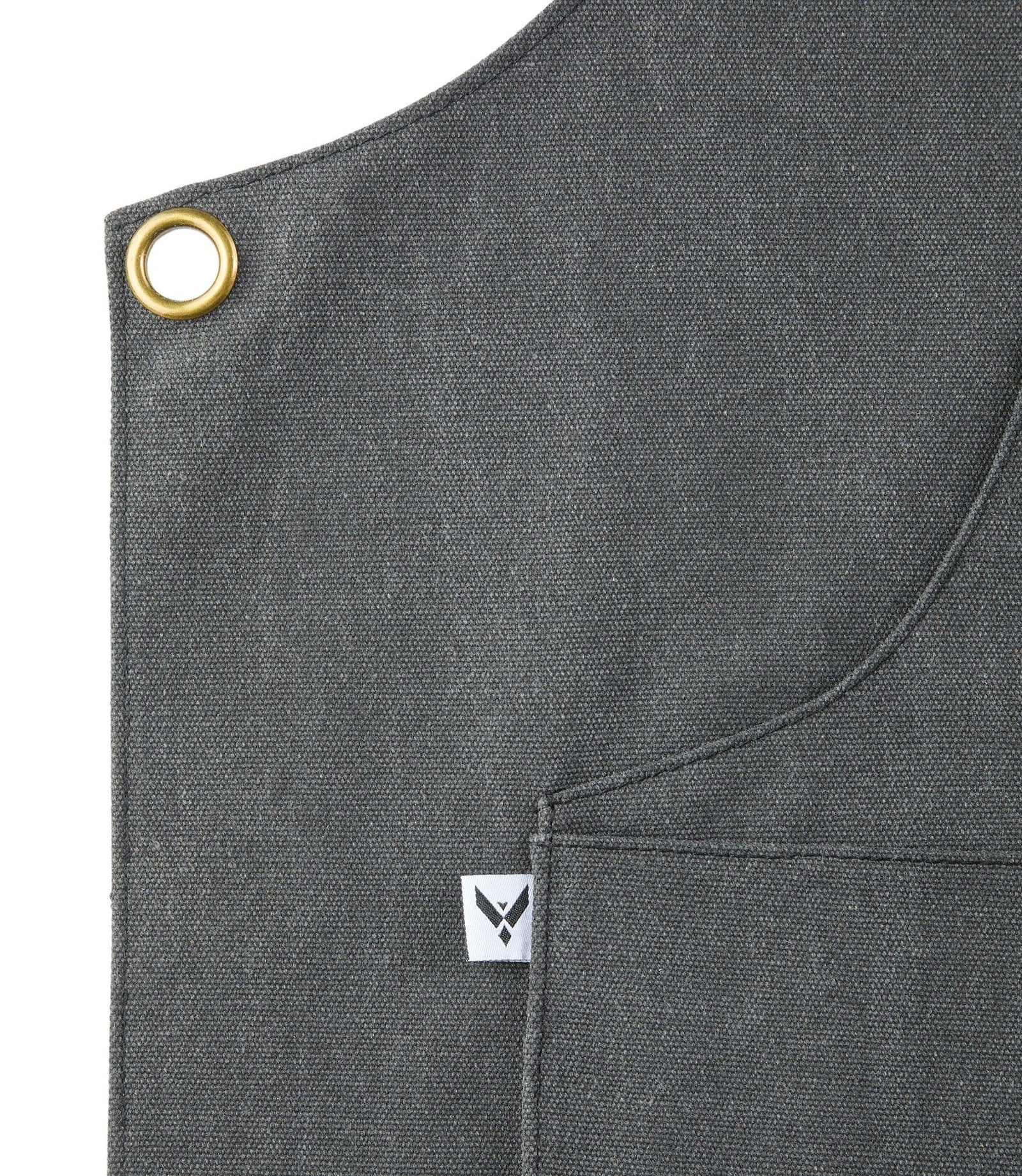 Adjustable Canvas & Leather BBQ Grilling Apron with Pockets, Grey Z9D4 - product image 2