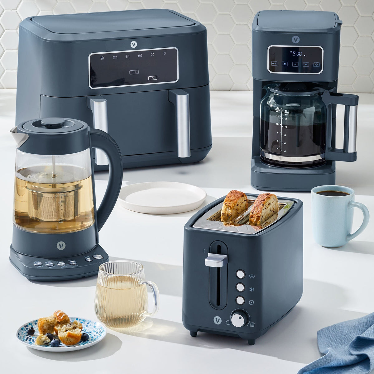 Colour Series Electric Variable Temperature Steeping Kettle, Bluefin, 1.7-L Q4U7 - product image 6