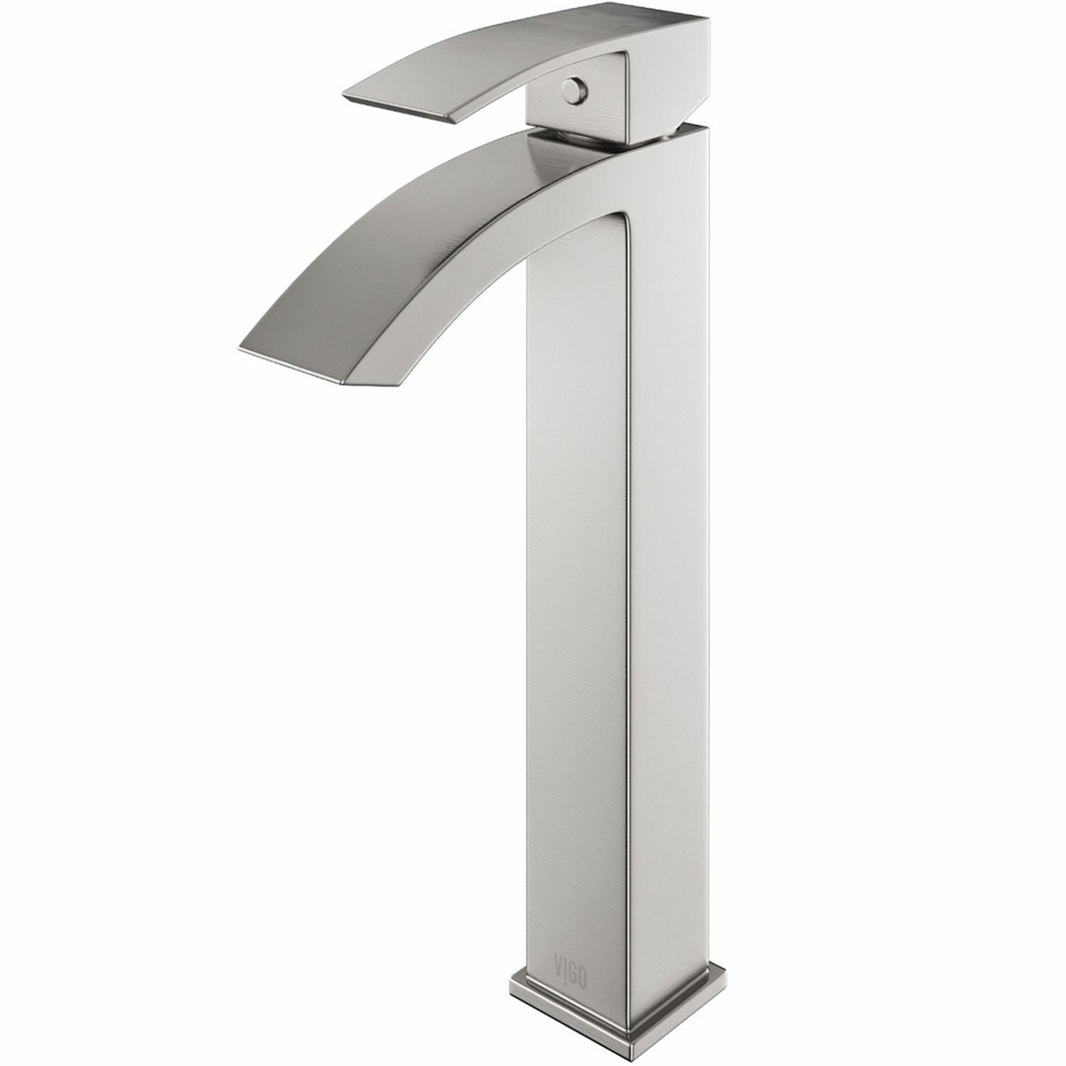 Duris Vessel Single Handle Vessel Sink Bathroom Faucet with Deck Plate, Brushed Nickel S0W8 - product image 1