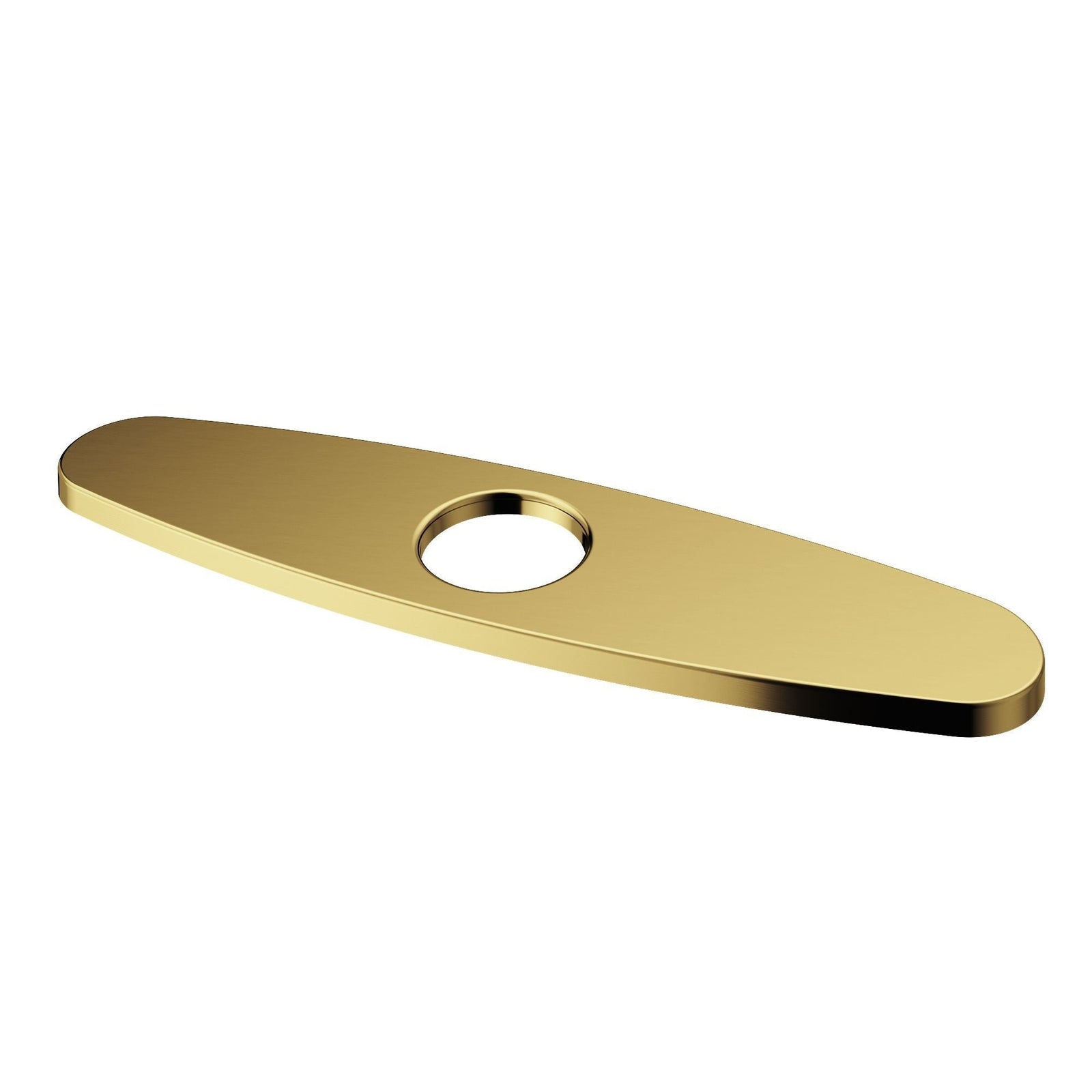 Kitchen Sink Faucet Hole Cover Deck Plate For 1 or 3 Hole, Matte Brushed Gold, 10-in Z9P0 - product image 1