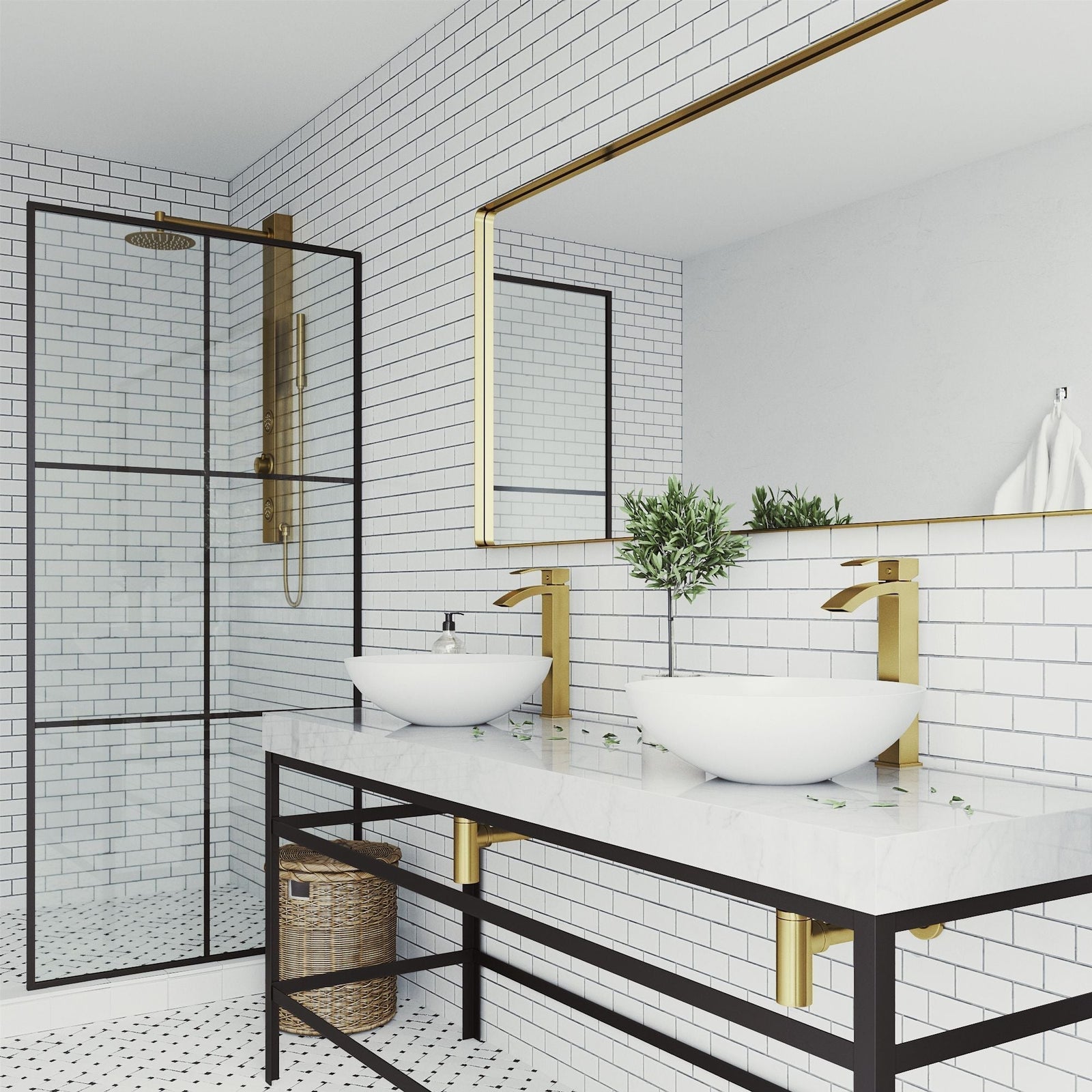 Lotus MatteStone Round White Composite Bathroom Sink/Basin Set with Duris Faucet and Pop-Up Drain G1N7 - product image 8