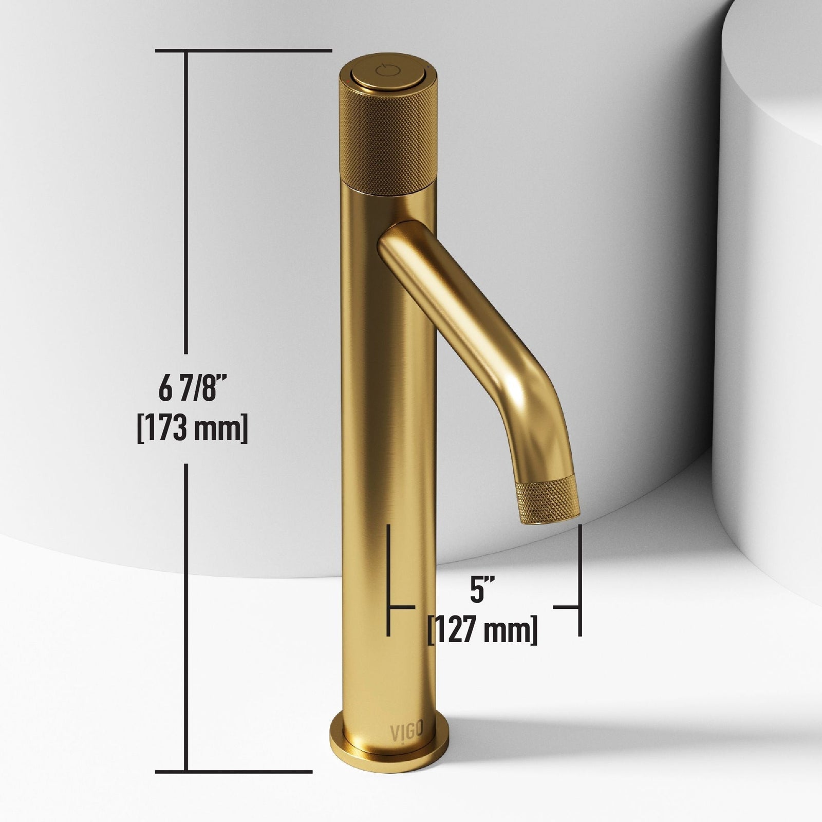 Marigold MatteStone Matte White Bathroom Sink/Basin Set with Apollo Faucet and Rectangular Composite Vessel U7M5 - product image 5