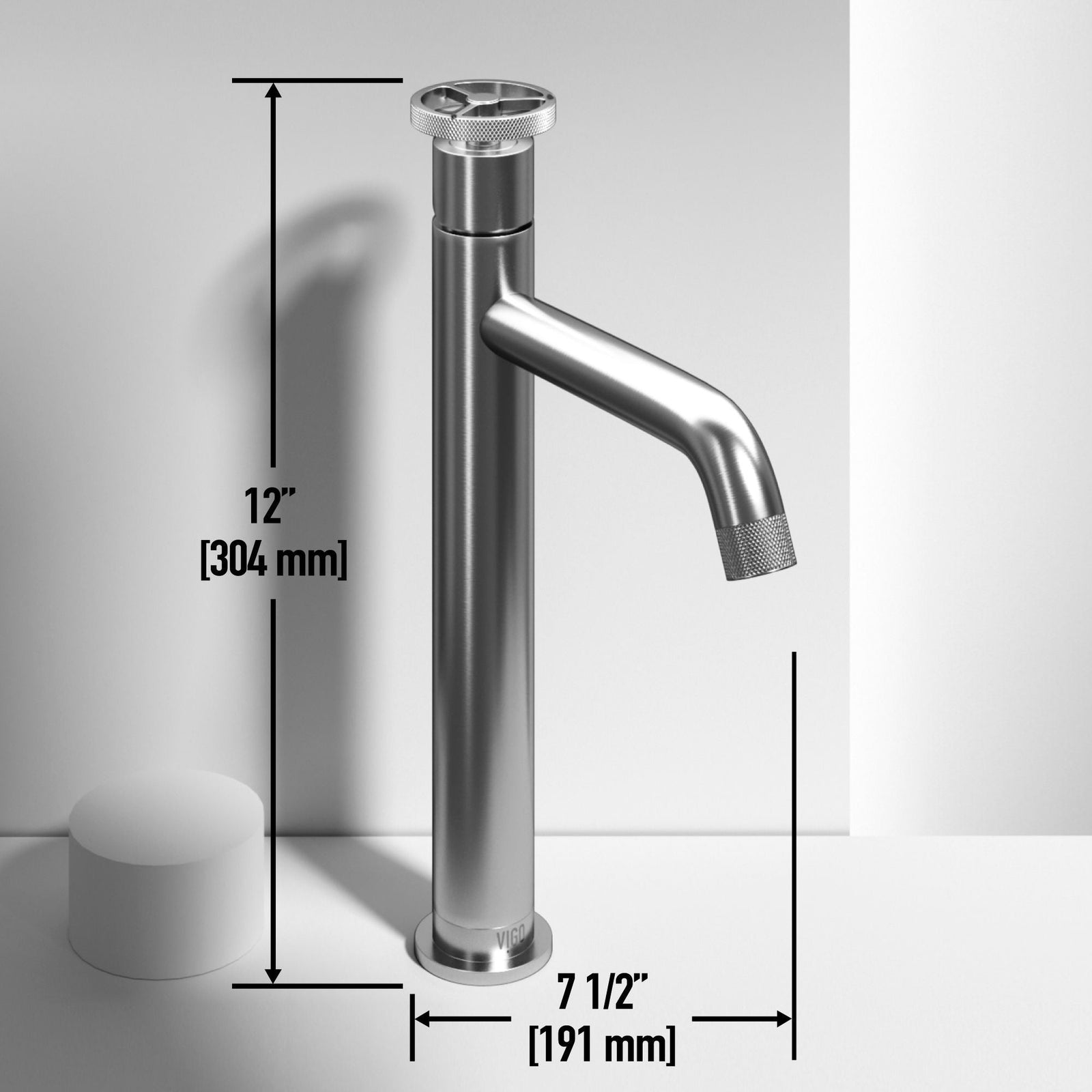 Sottile MatteShell Matte Black Bathroom Sink/Basin Set with Cass Faucet and Glass Rectangular Vessel T4V0 - product image 7