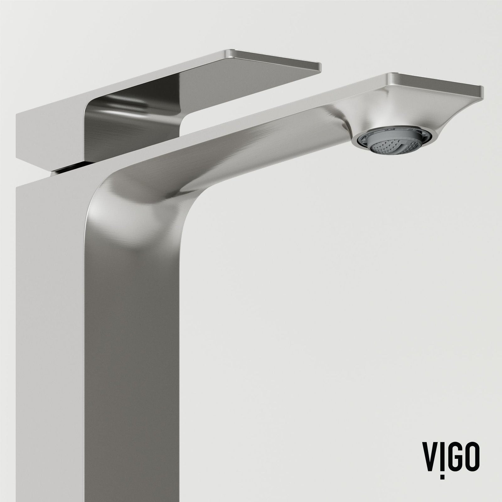 Tarragona Gothic ConcretoStone Grey Bathroom Sink/Basin Set with Dunn Faucet and Rectangular Vessel V2H0 - product image 4