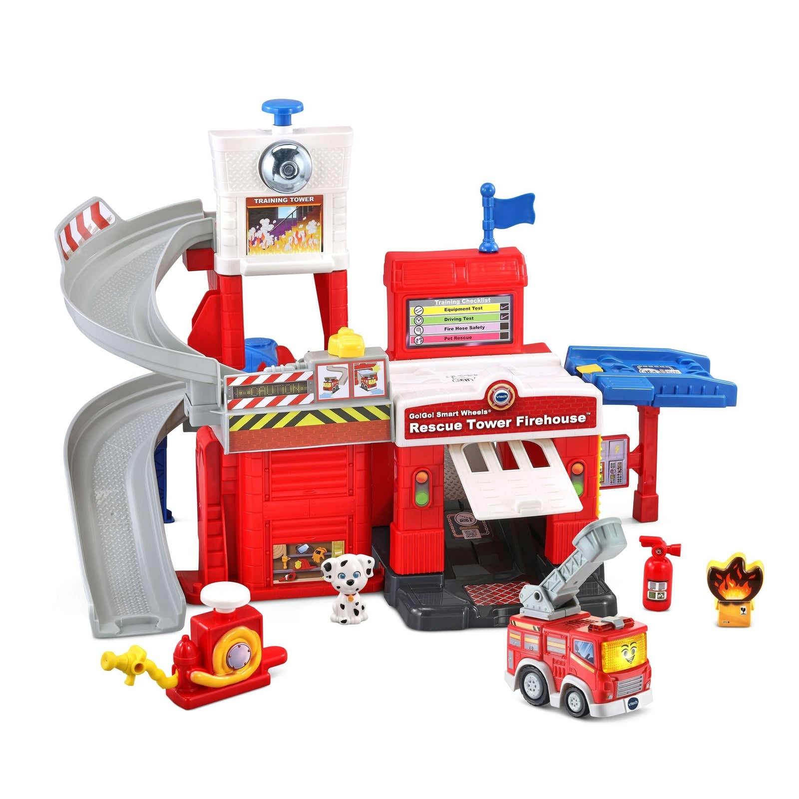 Go! Go! Smart Wheels Race Rescue Firehouse Track, French Z5M8 - product image 1