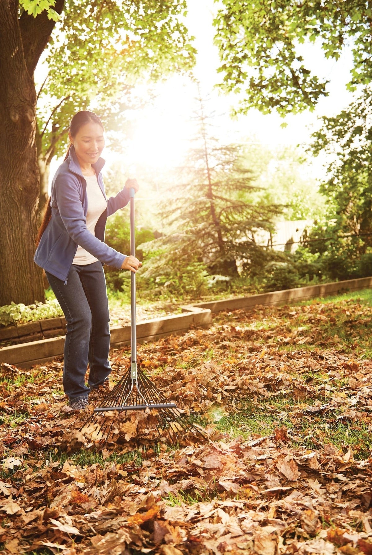 24-Tine Metal Leaf Rake with Fibreglass Shaft, 24-in C1A7 - product image 8