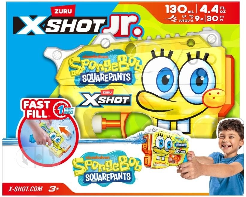 X Shot Skins SpongeBob Jr Fast Fill Water Soaker U0H1 - product image 1