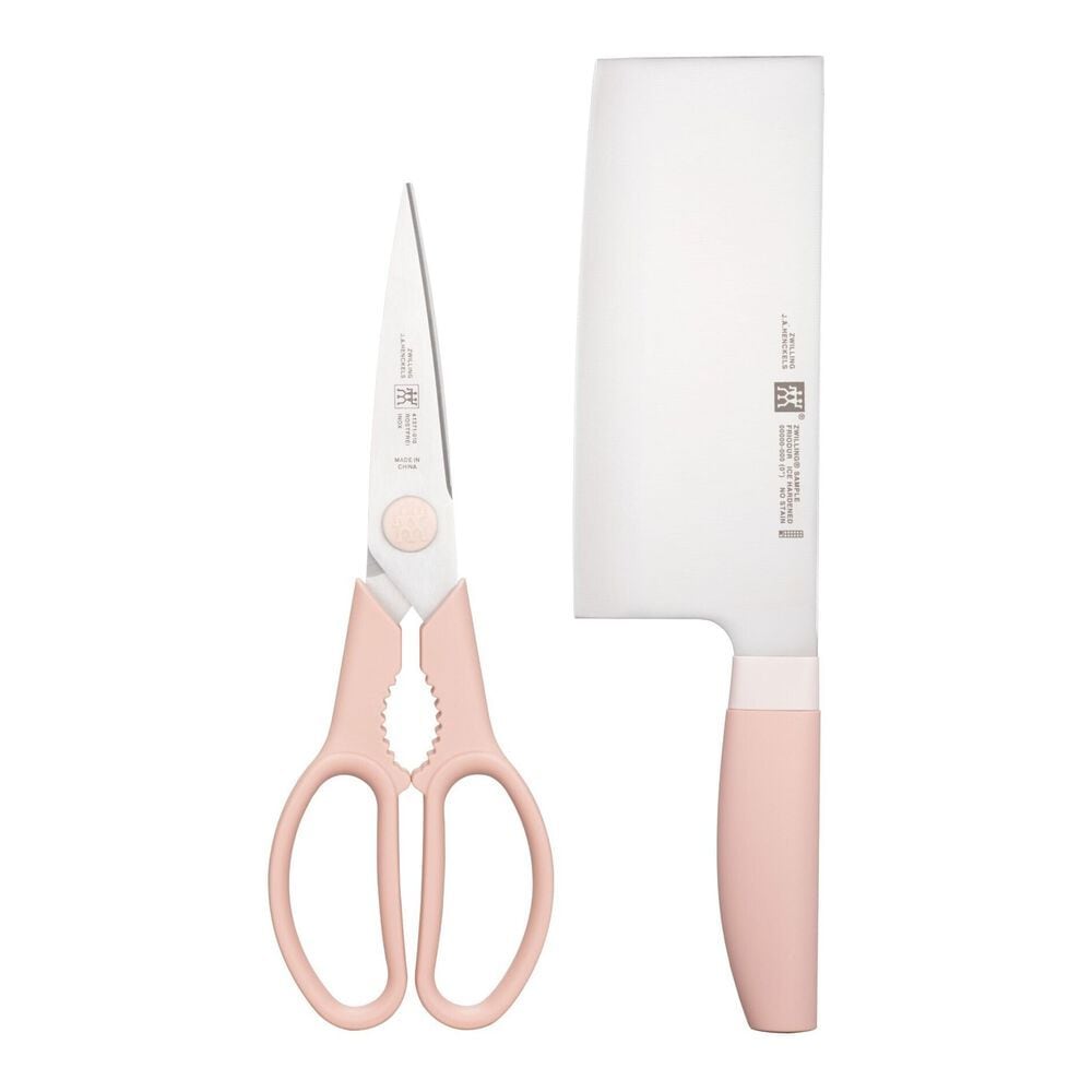 Multi-Purpose Stainless Steel Scissors & Knife Set, Pink, 2-pc E8O6 - product image 1