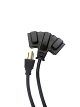 20' 16 Gauge 3-Tap Outdoor Extension Cord, Black U3T6 - product image 1