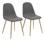 39F Charlton Fabric Dining Chair, Grey I5S5 - product image 1