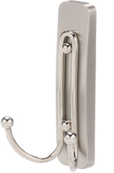 3M Command Large Bathroom Double Hook, Satin Nickel U9I3 - product image 1