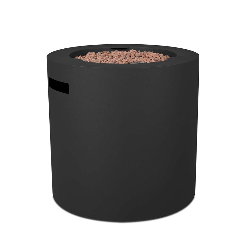 Steel Propane Fire Pit Hidden Tank in Black, 24-in L6L2