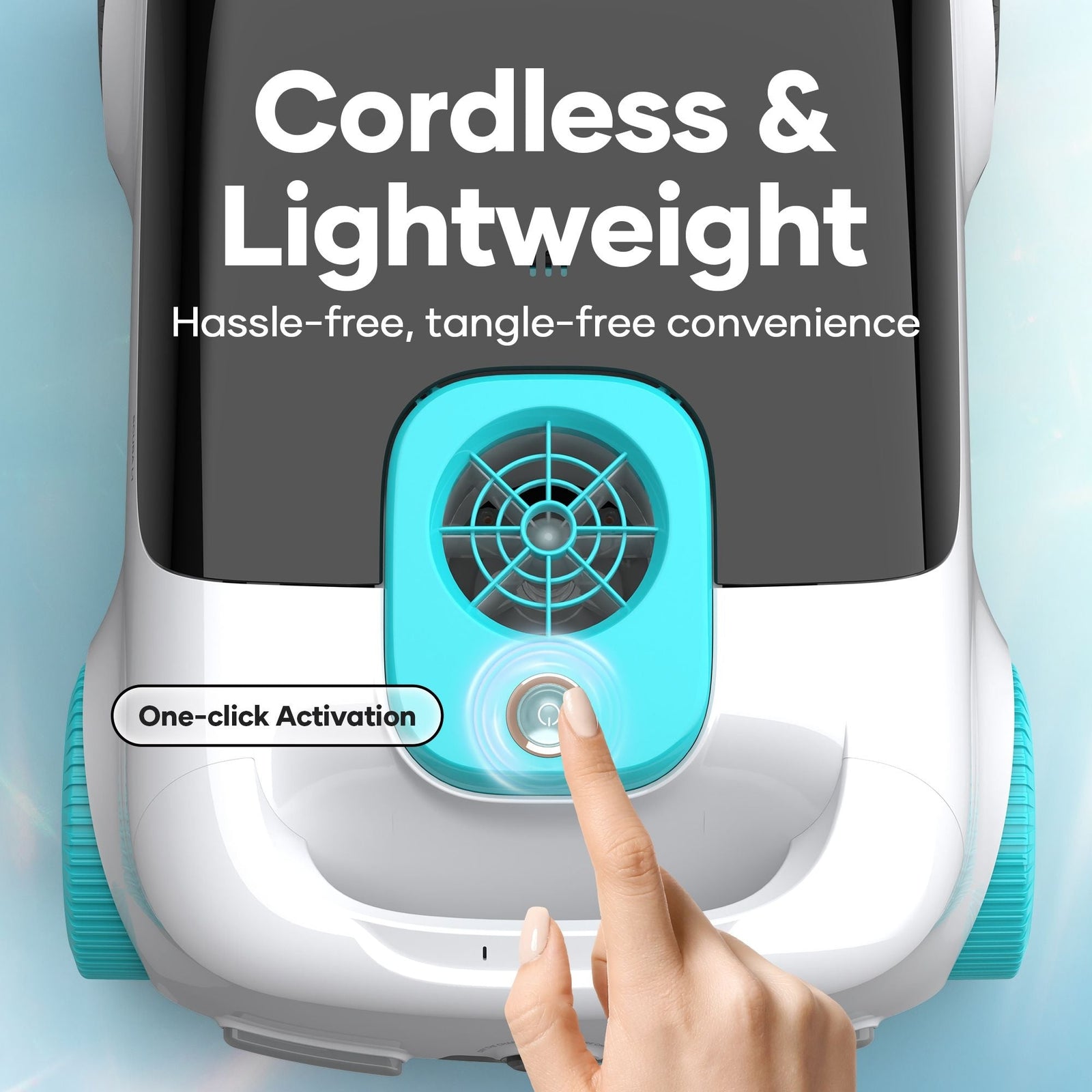 Scuba L1 Cordless Robotic Pool Cleaner, Tri-Motor, Advanced Filtration & Quick Drain, Ideal for Above-Ground Pools up to 1,100-sq.ft. F4H5 - product image 4