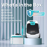 Scuba L1 Cordless Robotic Pool Cleaner, Tri-Motor, Advanced Filtration & Quick Drain, Ideal for Above-Ground Pools up to 1,100-sq.ft. F4H5 - product image 5