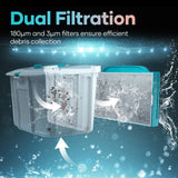 Scuba L1 Cordless Robotic Pool Cleaner, Tri-Motor, Advanced Filtration & Quick Drain, Ideal for Above-Ground Pools up to 1,100-sq.ft. F4H5 - product image 7