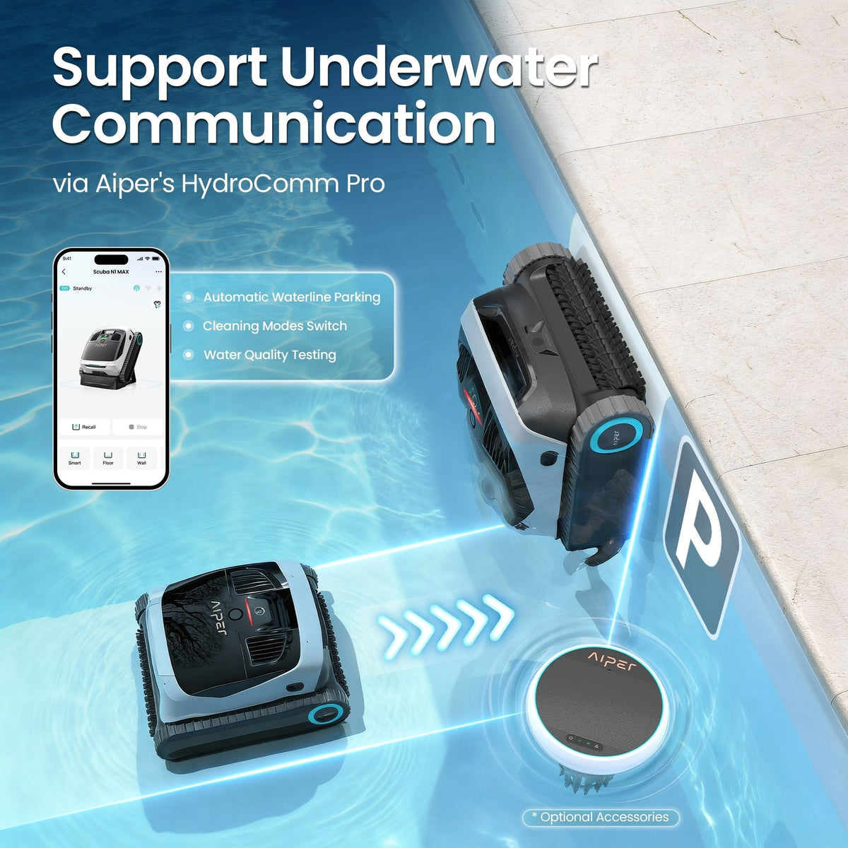 Scuba N1 Max Cordless Robotic In-Ground Robotic Pool Cleaner for In-Ground Pools up to 2150 sq. Ft X6E6 - product image 6