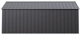Classic 12x17-ft Charcoal Corrosion-Resistant Metal Shed D1M7 - product image 4