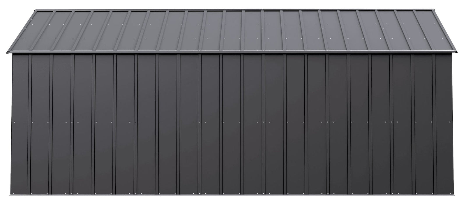 Classic 12x17-ft Charcoal Corrosion-Resistant Metal Shed D1M7 - product image 4