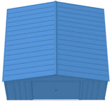 Classic 14x14-ft Blue Grey Corrosion-Resistant Steel Shed N2D8 - product image 4