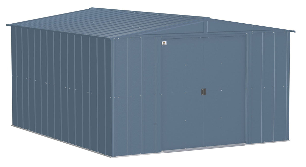 Classic Galvanized Steel Storage Shed, Blue Grey, 10-ft x 12-ft L9U4 - product image 2