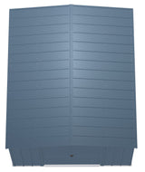 Classic Galvanized Steel Storage Shed, Blue Grey, 10-ft x 12-ft L9U4 - product image 6