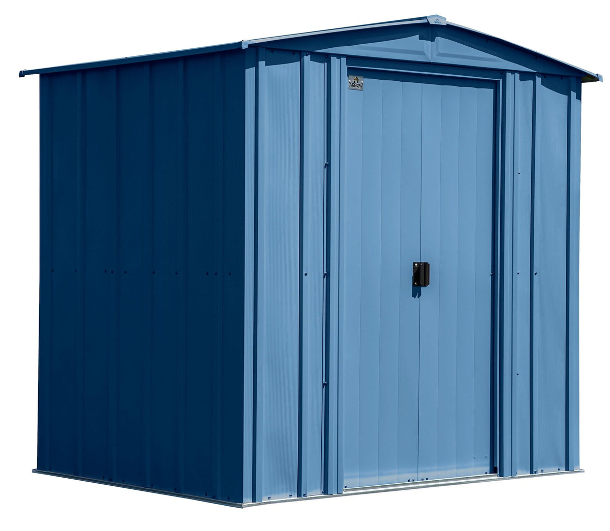 Classic Galvanized Steel Storage Shed, Blue Grey, 6-ft x 5-ft Q8A5 - product image 3