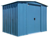 Classic Galvanized Steel Storage Shed, Blue Grey, 8-ft x 6-ft L7W7 - product image 2