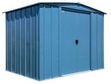 Classic Galvanized Steel Storage Shed, Blue Grey, 8-ft x 6-ft L7W7 - product image 3