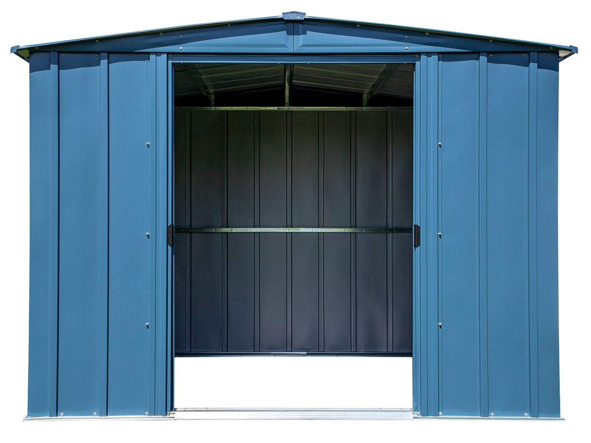 Classic Galvanized Steel Storage Shed, Blue Grey, 8-ft x 6-ft U3O5 - product image 4