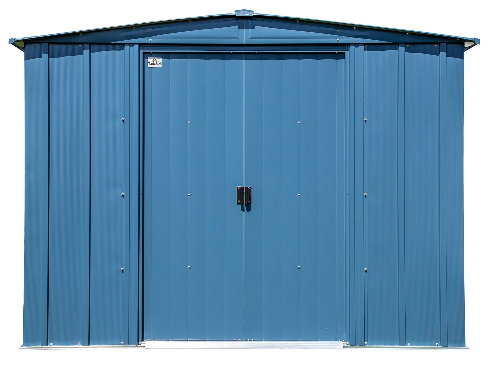 Classic Galvanized Steel Storage Shed, Blue Grey, 8-ft x 6-ft L7W7 - product image 5